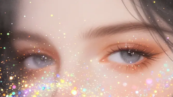 Brow presets and custom sliders overlaid on a face photo